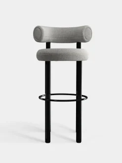 Tom Dixon Bar & Counter Stools*Fat Black Steel 75cm Bar Stool