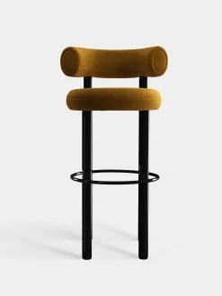 Tom Dixon Bar & Counter Stools*Fat Black Steel 75cm Bar Stool