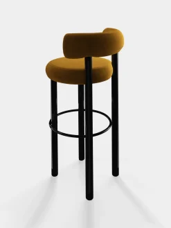 Tom Dixon Bar & Counter Stools*Fat Black Steel 75cm Bar Stool