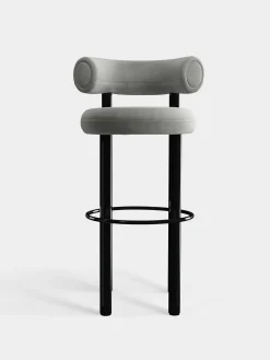 Tom Dixon Bar & Counter Stools*Fat Black Steel 75cm Bar Stool
