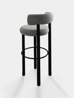 Tom Dixon Bar & Counter Stools*Fat Black Steel 75cm Bar Stool
