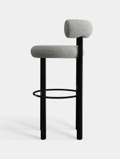 Tom Dixon Bar & Counter Stools*Fat Black Steel 75cm Bar Stool