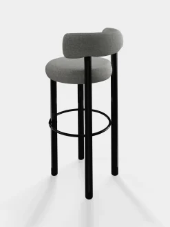 Tom Dixon Bar & Counter Stools*Fat Black Steel 75cm Bar Stool