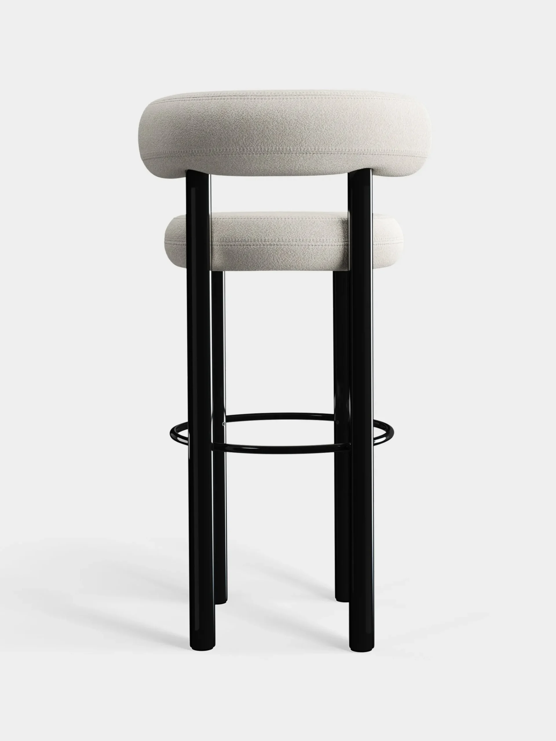 Tom Dixon Bar & Counter Stools*Fat Black Steel 75cm Bar Stool