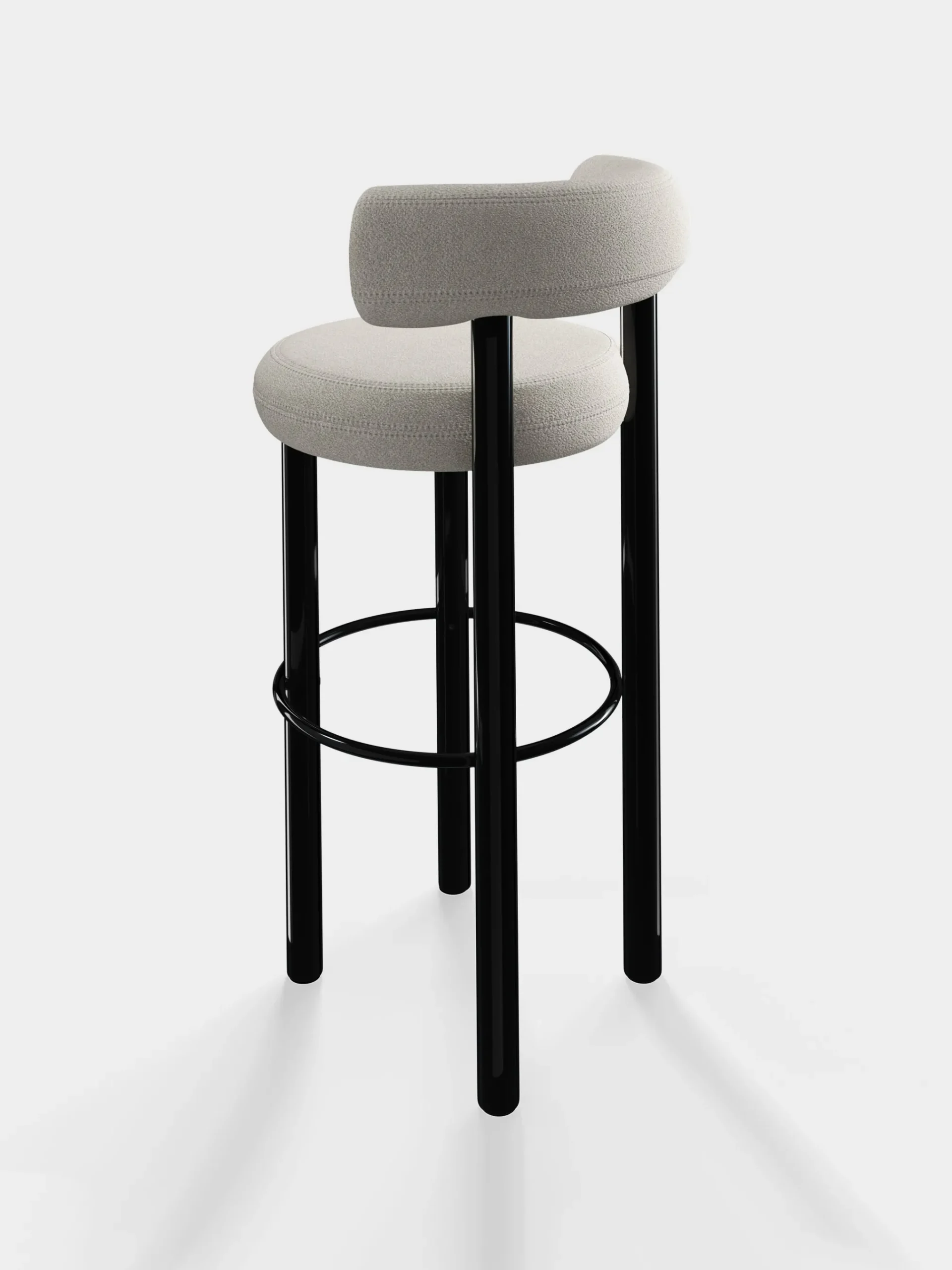 Tom Dixon Bar & Counter Stools*Fat Black Steel 75cm Bar Stool