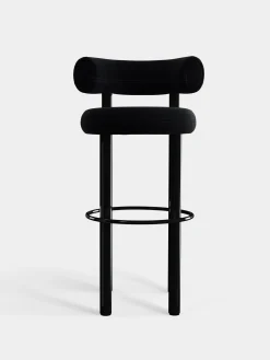 Tom Dixon Bar & Counter Stools*Fat Black Steel 75cm Bar Stool