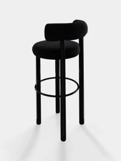 Tom Dixon Bar & Counter Stools*Fat Black Steel 75cm Bar Stool