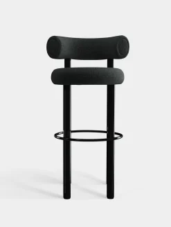 Tom Dixon Bar & Counter Stools*Fat Black Steel 75cm Bar Stool