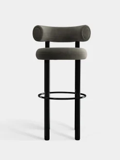 Tom Dixon Bar & Counter Stools*Fat Black Steel 75cm Bar Stool