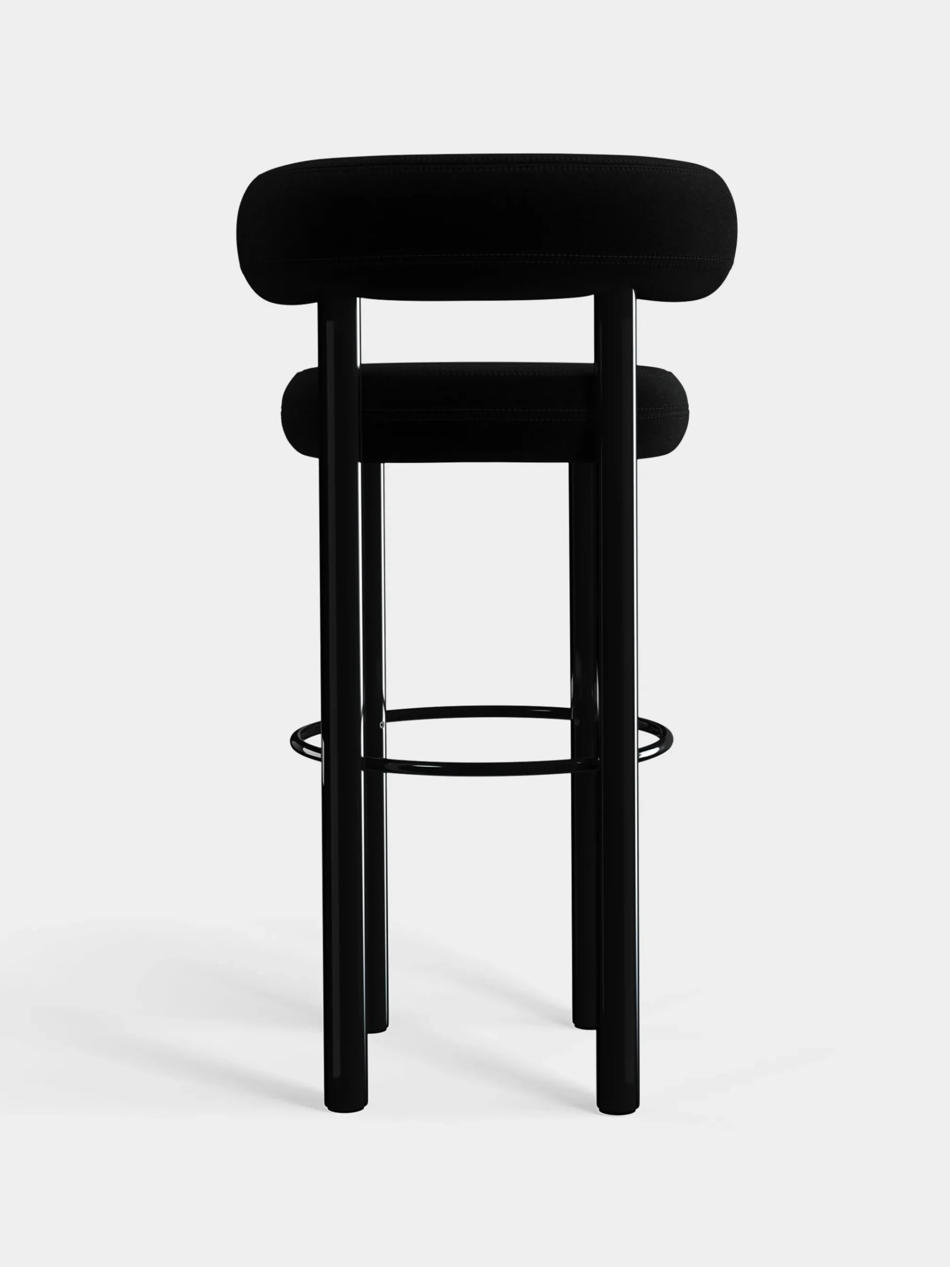 Tom Dixon Bar & Counter Stools*Fat Black Steel 75cm Bar Stool
