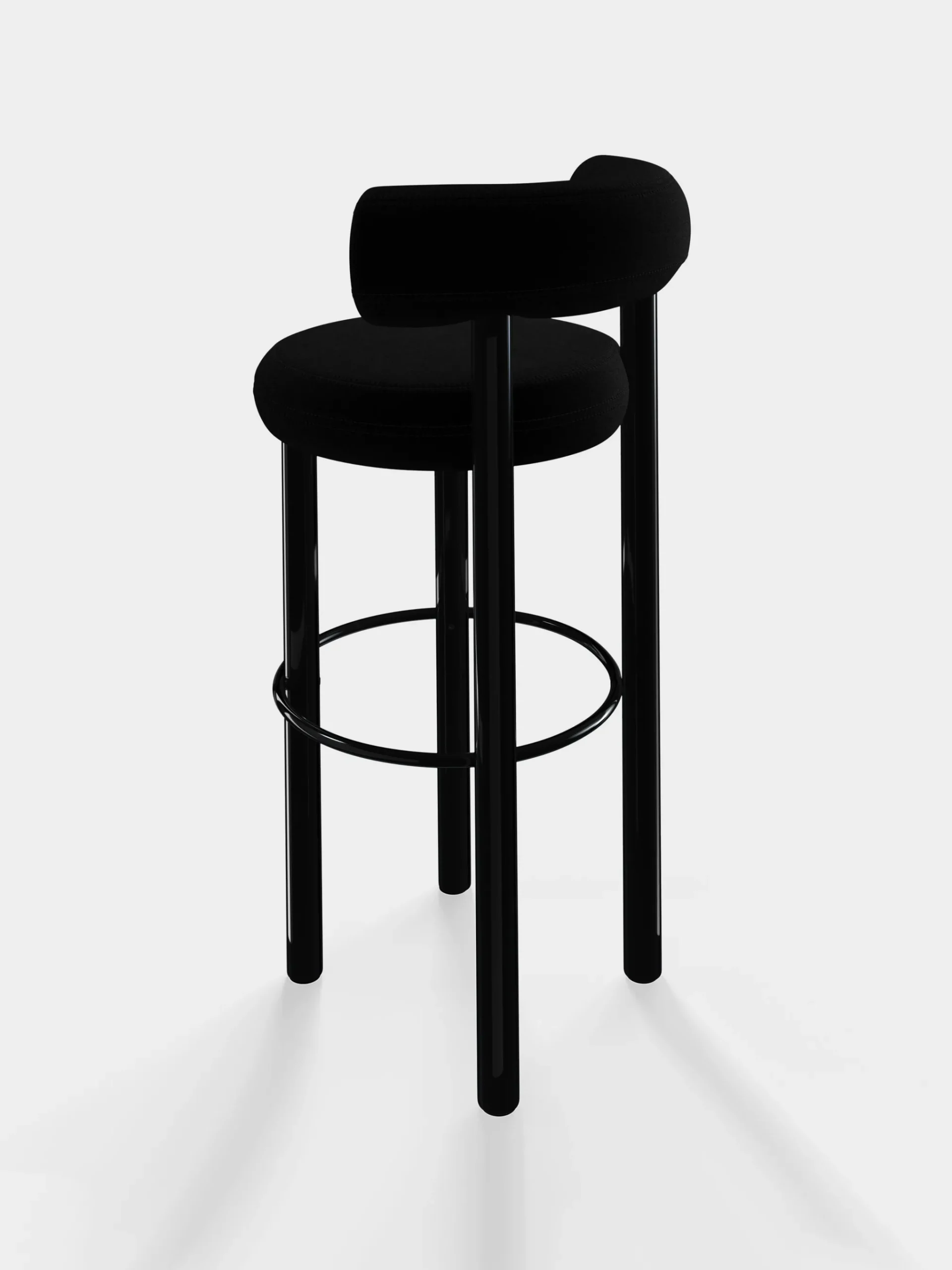 Tom Dixon Bar & Counter Stools*Fat Black Steel 75cm Bar Stool