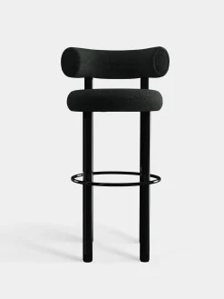 Tom Dixon Bar & Counter Stools*Fat Black Steel 75cm Bar Stool