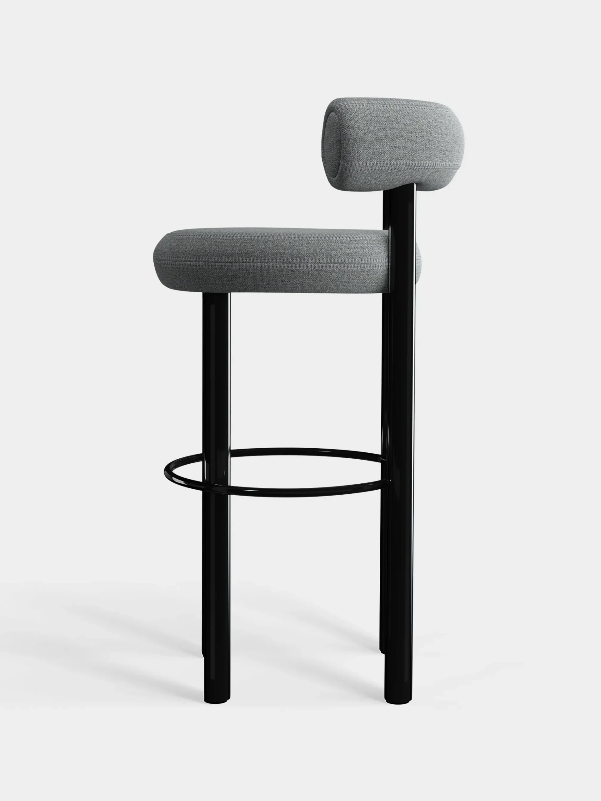 Tom Dixon Bar & Counter Stools*Fat Black Steel 75cm Bar Stool