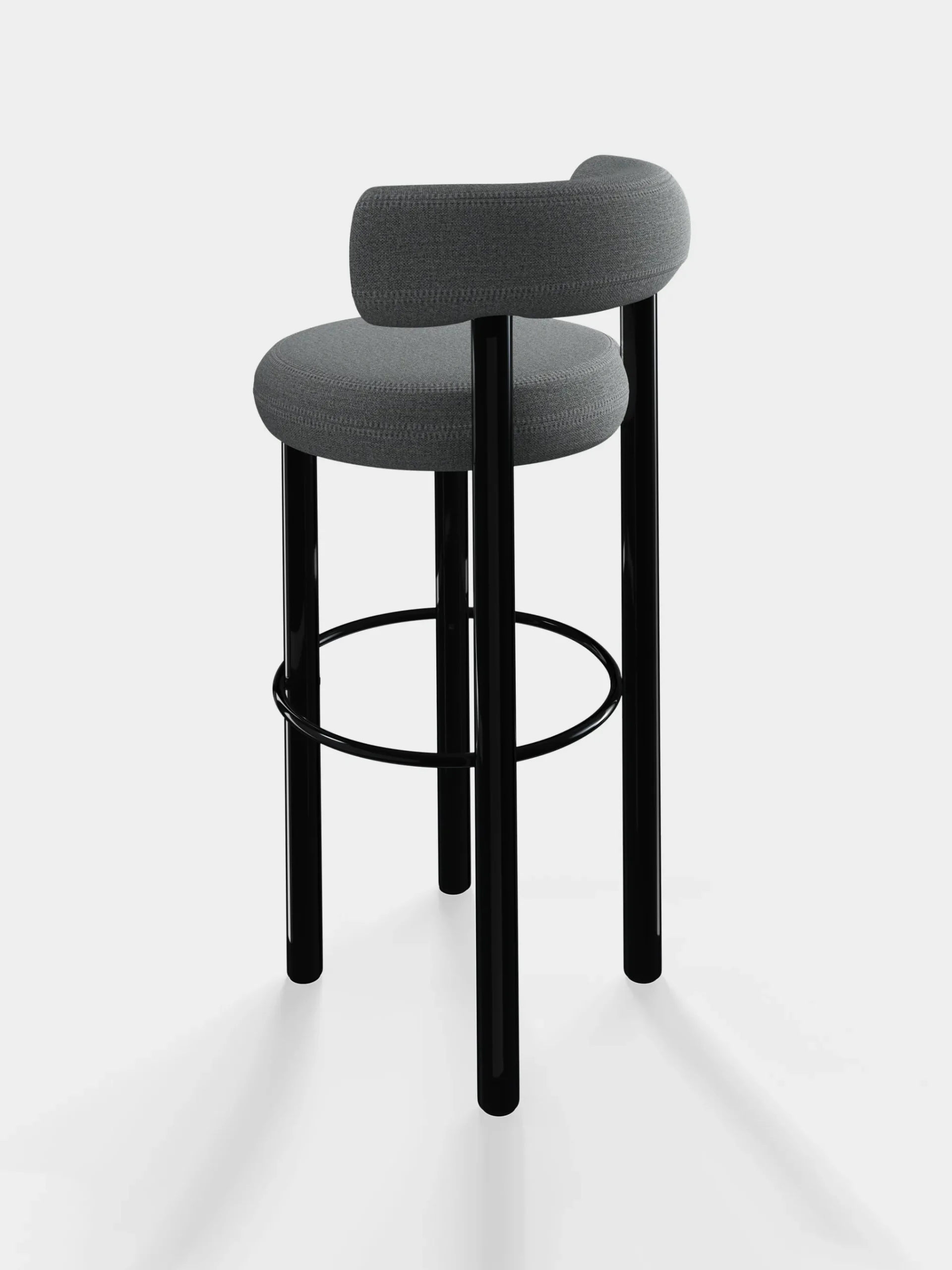 Tom Dixon Bar & Counter Stools*Fat Black Steel 75cm Bar Stool