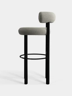 Tom Dixon Bar & Counter Stools*Fat Black Steel 75cm Bar Stool