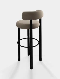 Tom Dixon Bar & Counter Stools*Fat Black Steel 75cm Bar Stool