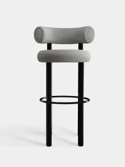 Tom Dixon Bar & Counter Stools*Fat Black Steel 75cm Bar Stool