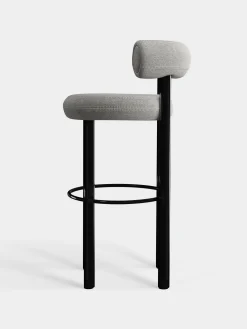 Tom Dixon Bar & Counter Stools*Fat Black Steel 75cm Bar Stool