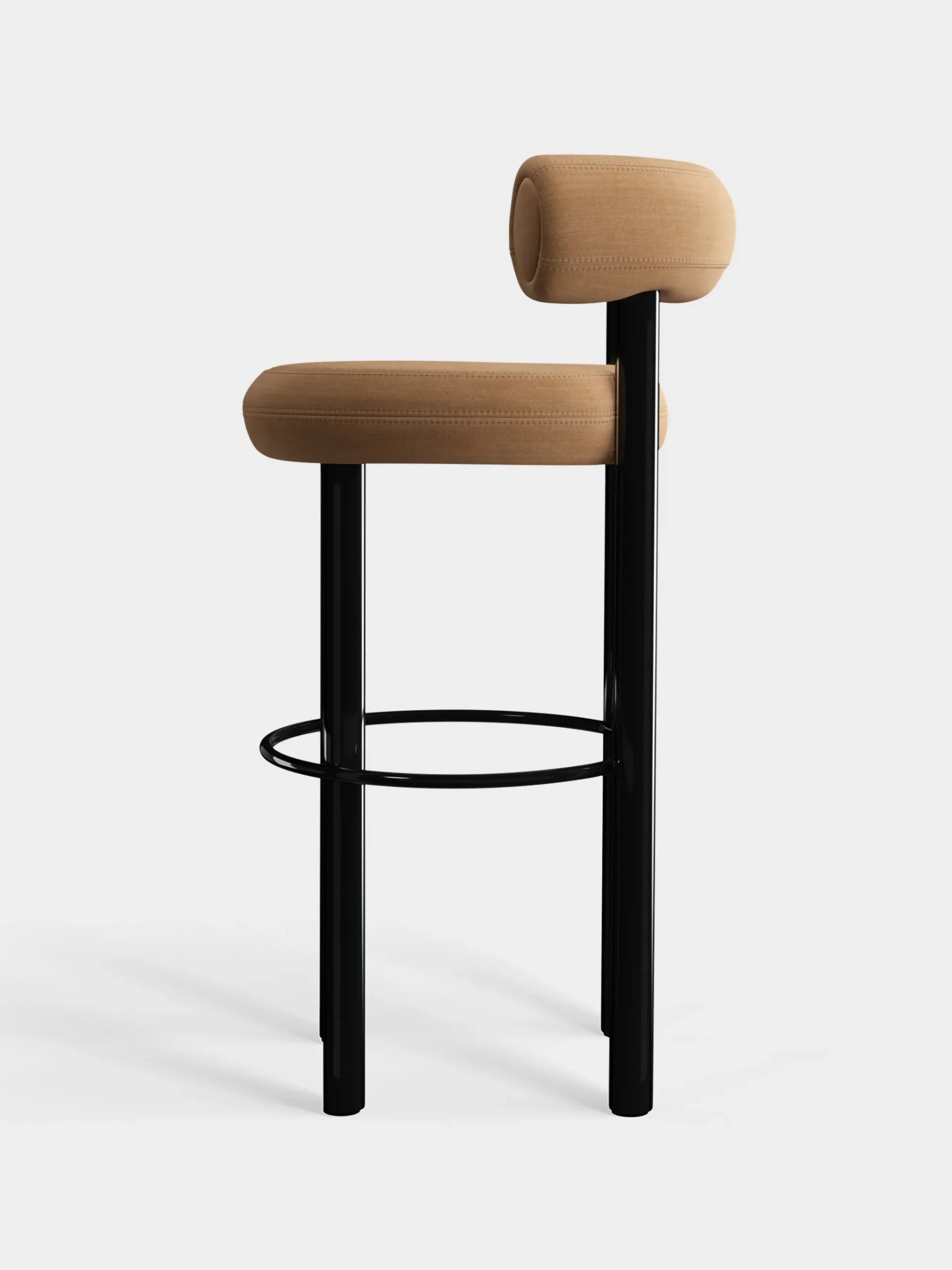 Tom Dixon Bar & Counter Stools*Fat Black Steel 75cm Bar Stool