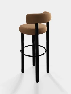 Tom Dixon Bar & Counter Stools*Fat Black Steel 75cm Bar Stool