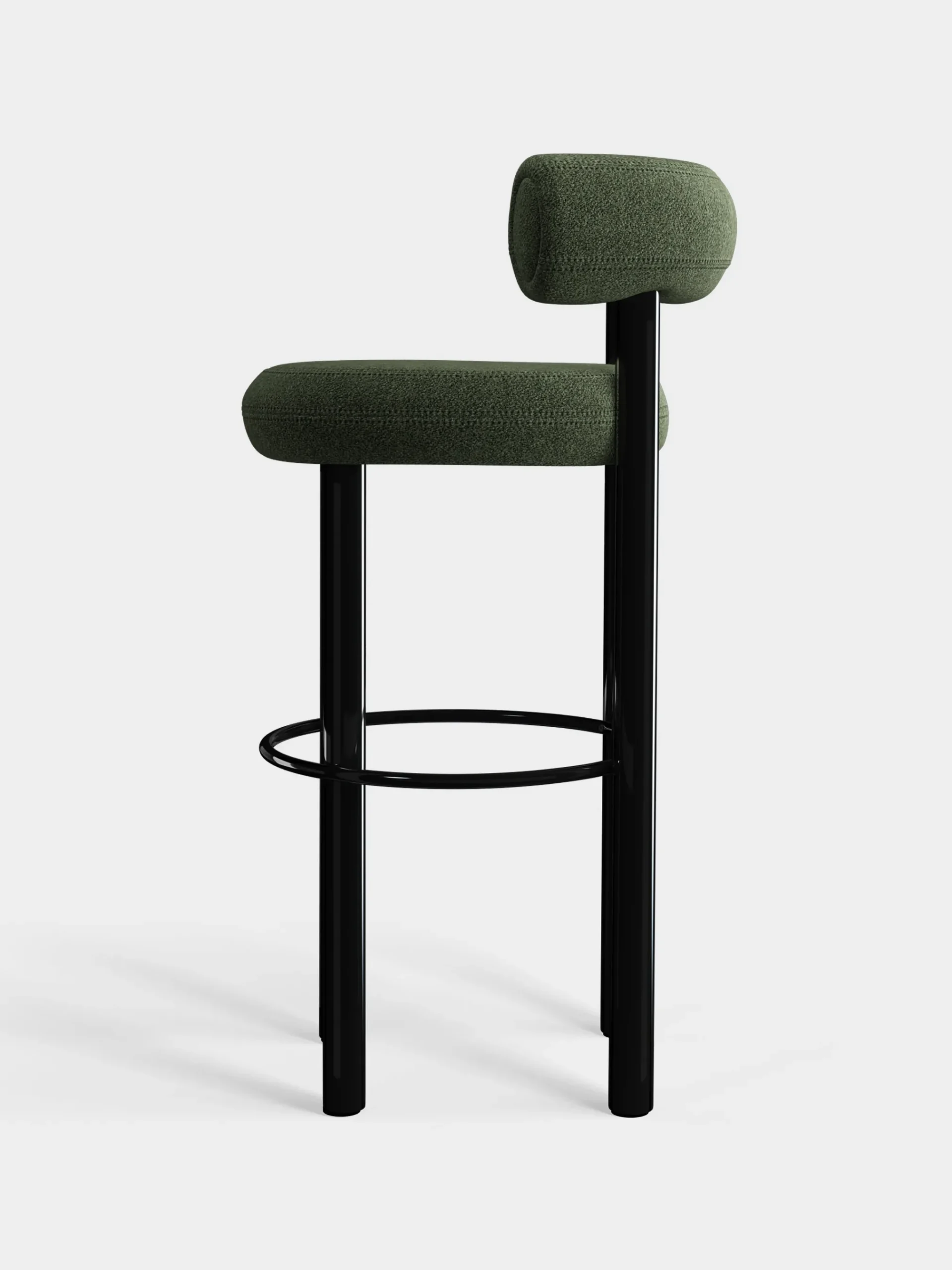 Tom Dixon Bar & Counter Stools*Fat Black Steel 75cm Bar Stool