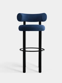 Tom Dixon Bar & Counter Stools*Fat Black Steel 75cm Bar Stool