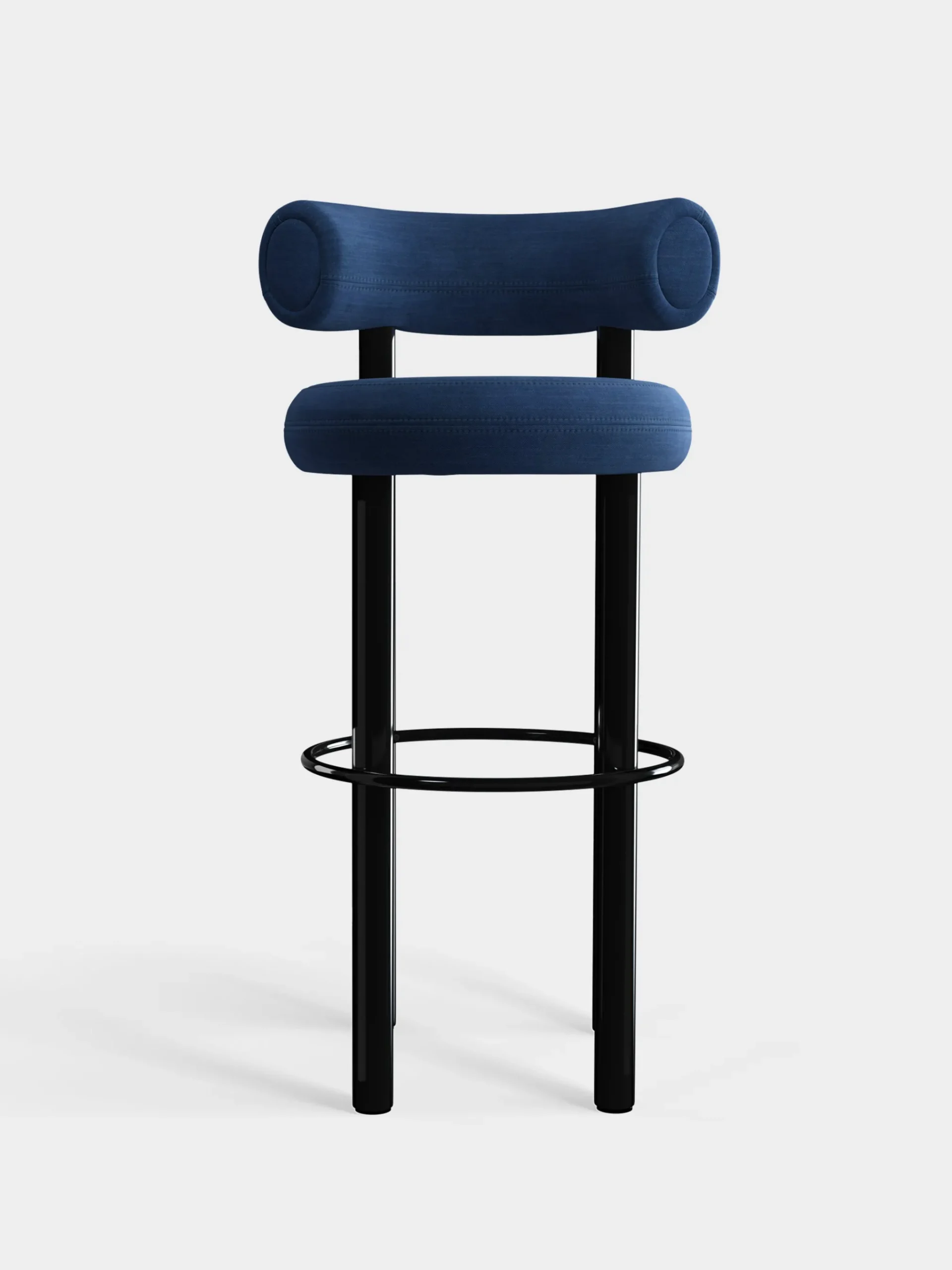 Tom Dixon Bar & Counter Stools*Fat Black Steel 75cm Bar Stool