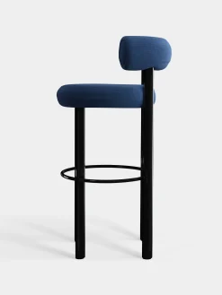 Tom Dixon Bar & Counter Stools*Fat Black Steel 75cm Bar Stool