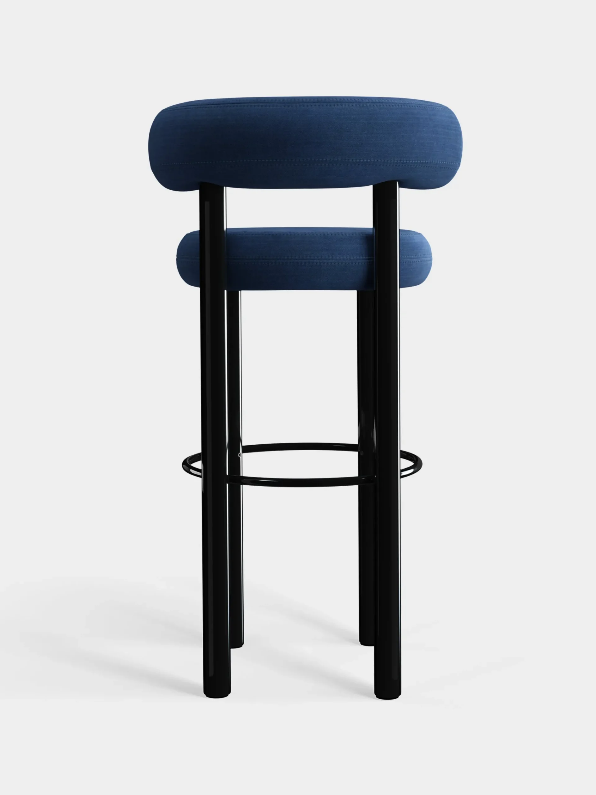 Tom Dixon Bar & Counter Stools*Fat Black Steel 75cm Bar Stool