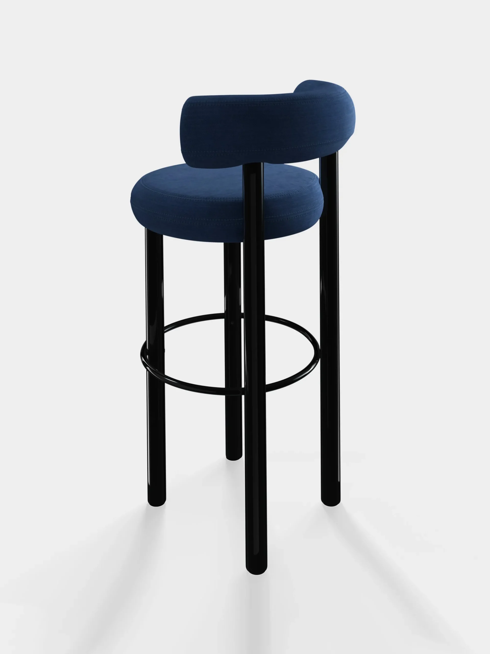 Tom Dixon Bar & Counter Stools*Fat Black Steel 75cm Bar Stool