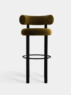 Tom Dixon Bar & Counter Stools*Fat Black Steel 75cm Bar Stool
