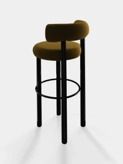 Tom Dixon Bar & Counter Stools*Fat Black Steel 75cm Bar Stool