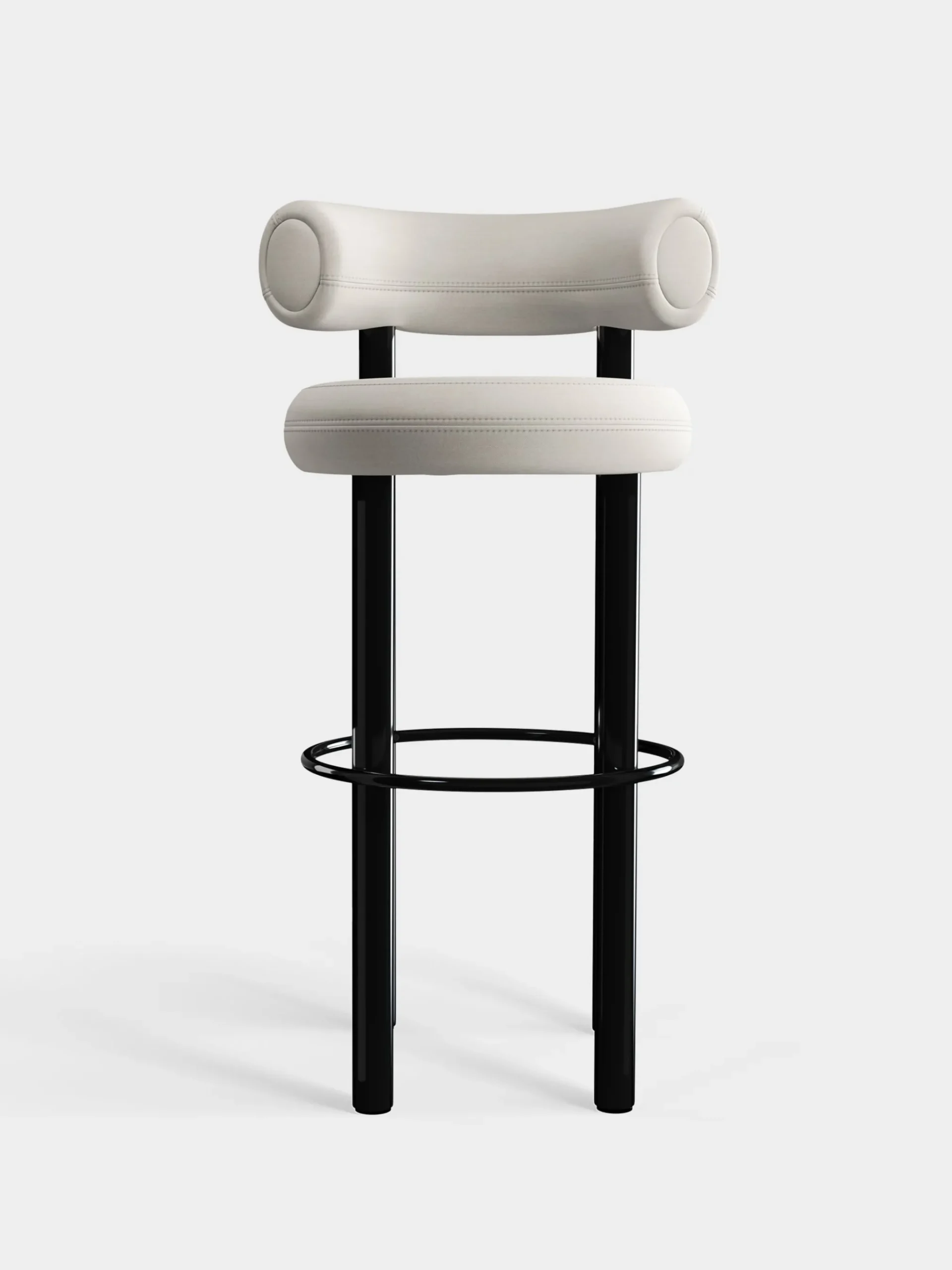 Tom Dixon Bar & Counter Stools*Fat Black Steel 75cm Bar Stool