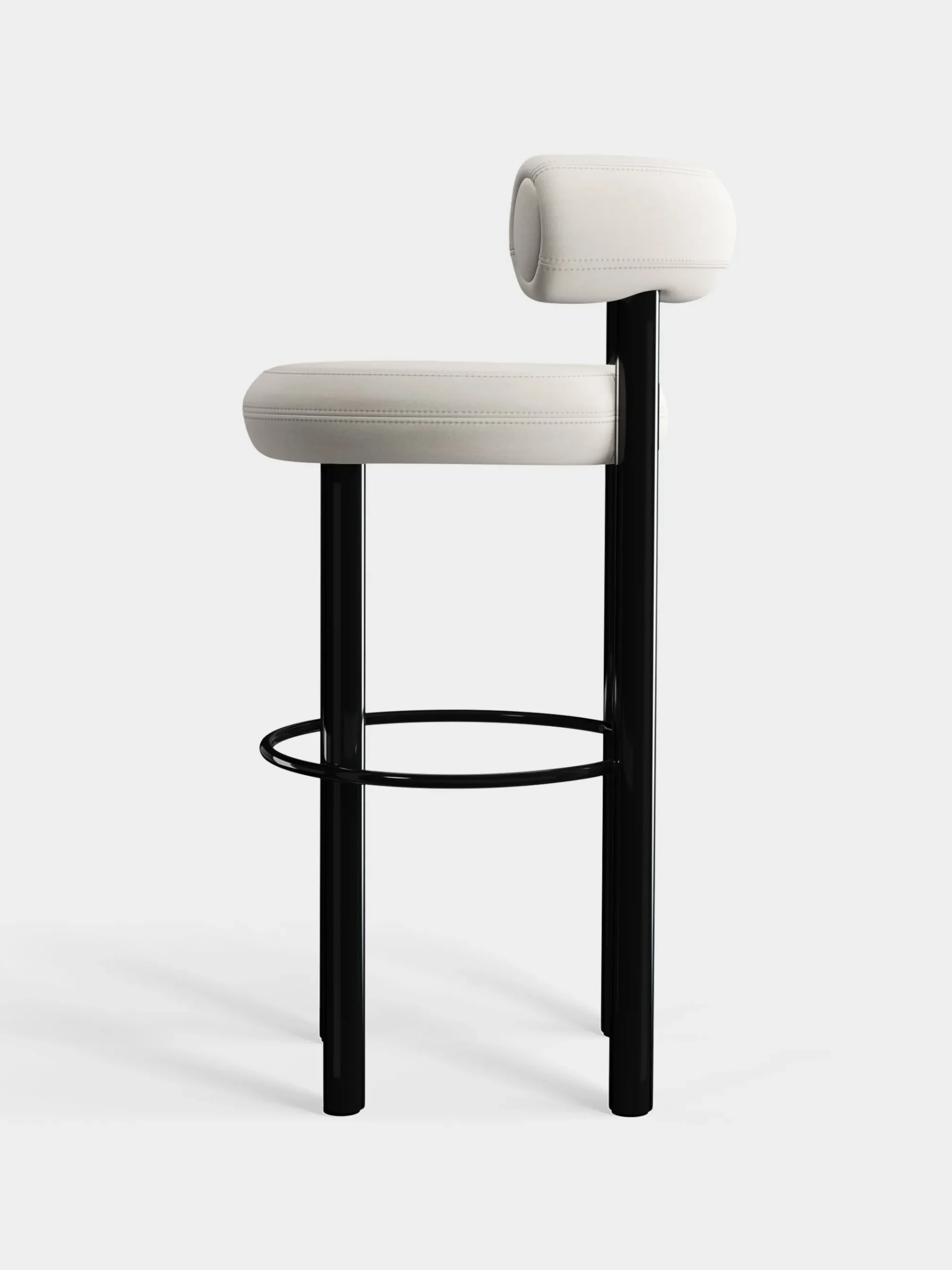Tom Dixon Bar & Counter Stools*Fat Black Steel 75cm Bar Stool