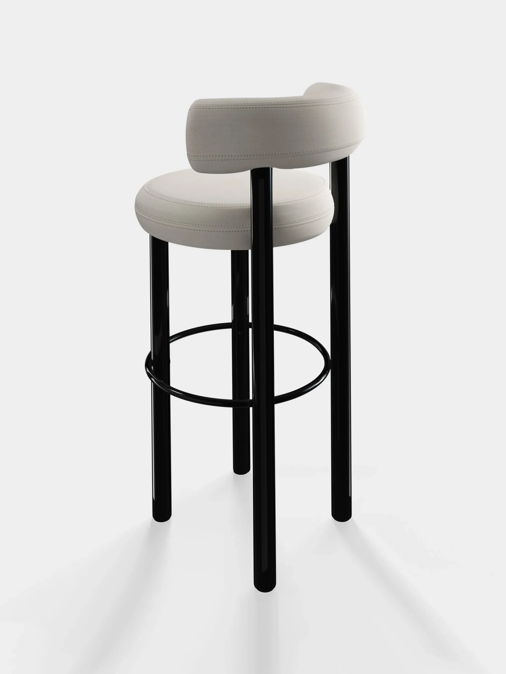 Tom Dixon Bar & Counter Stools*Fat Black Steel 75cm Bar Stool