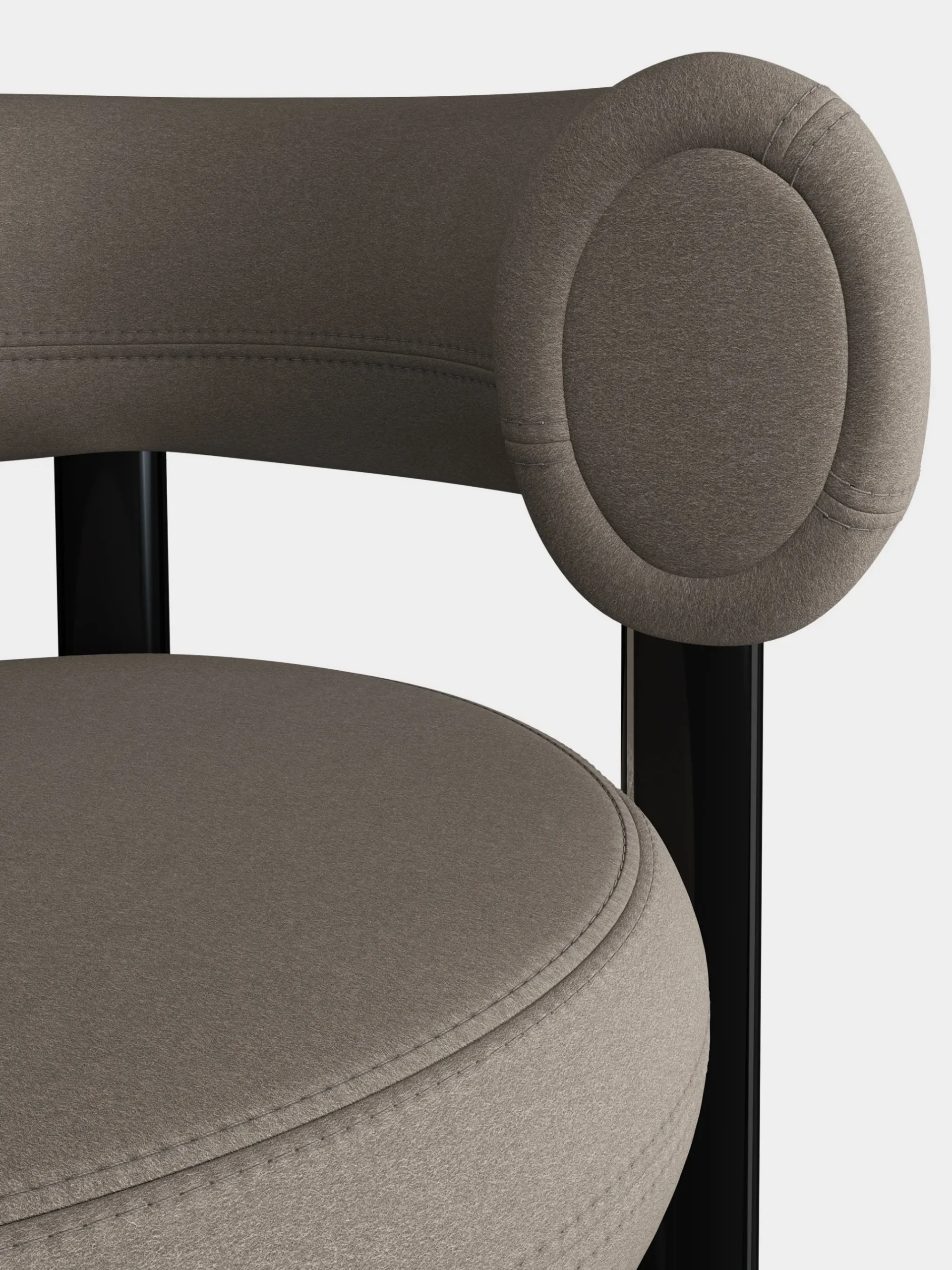 Tom Dixon Bar & Counter Stools*Fat Black Steel 75cm Bar Stool