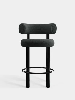 Tom Dixon Bar & Counter Stools*Fat Black Steel 65cm Counter Stool