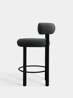 Tom Dixon Bar & Counter Stools*Fat Black Steel 65cm Counter Stool