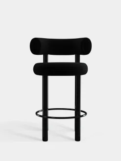 Tom Dixon Bar & Counter Stools*Fat Black Steel 65cm Counter Stool