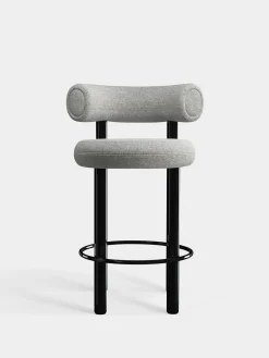Tom Dixon Bar & Counter Stools*Fat Black Steel 65cm Counter Stool