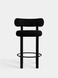 Tom Dixon Bar & Counter Stools*Fat Black Steel 65cm Counter Stool