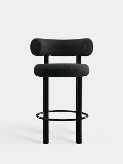 Tom Dixon Bar & Counter Stools*Fat Black Steel 65cm Counter Stool