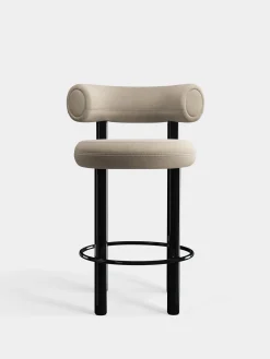 Tom Dixon Bar & Counter Stools*Fat Black Steel 65cm Counter Stool