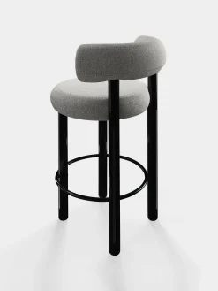 Tom Dixon Bar & Counter Stools*Fat Black Steel 65cm Counter Stool