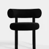 Tom Dixon Dining Chairs*Fat Black Steel Dining Chair