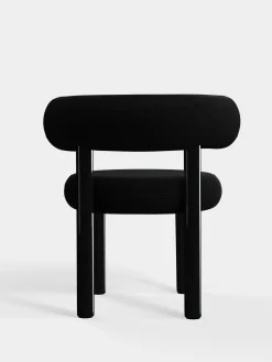 Tom Dixon Dining Chairs*Fat Black Steel Dining Chair