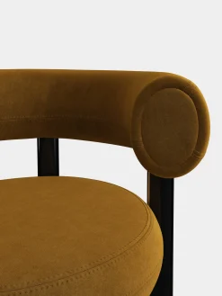 Tom Dixon Dining Chairs*Fat Black Steel Dining Chair