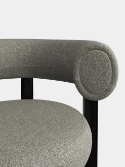 Tom Dixon Dining Chairs*Fat Black Steel Dining Chair