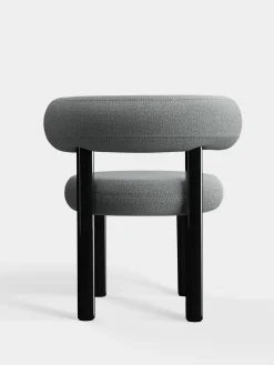 Tom Dixon Dining Chairs*Fat Black Steel Dining Chair