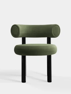 Tom Dixon Dining Chairs*Fat Black Steel Dining Chair